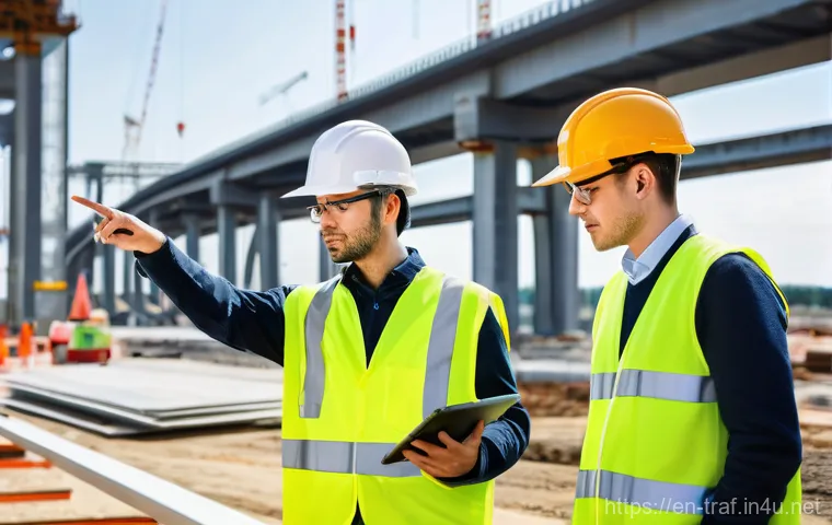 교통관련 공학과 자격증 연계성 - **Prompt:** "A diverse team of transportation engineers, both male and female, in a high-tech contro...