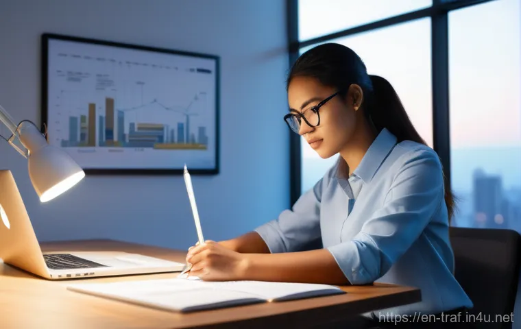 교통기사 실기시험 실전 경험 - **Prompt:** A focused and determined female transportation engineer, of diverse ethnicity, in her la...